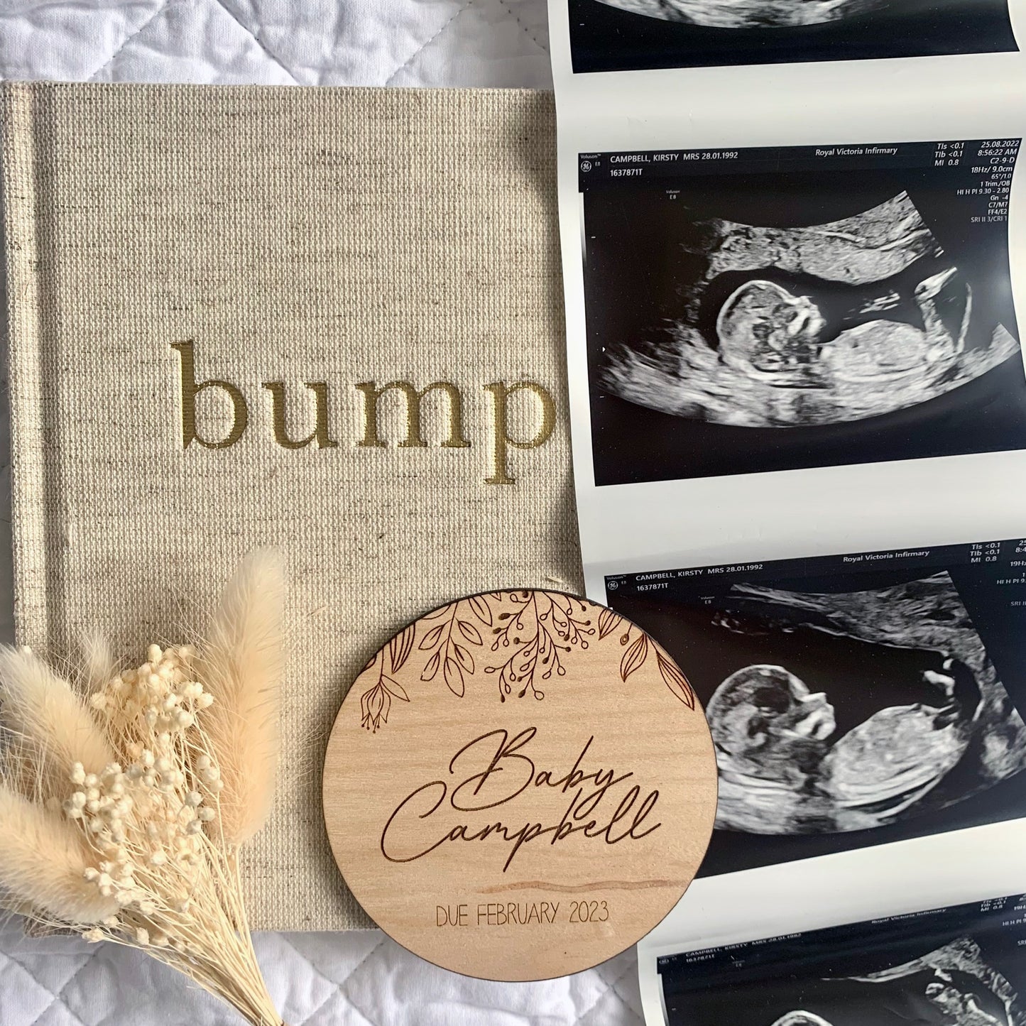 Botanical baby announcement