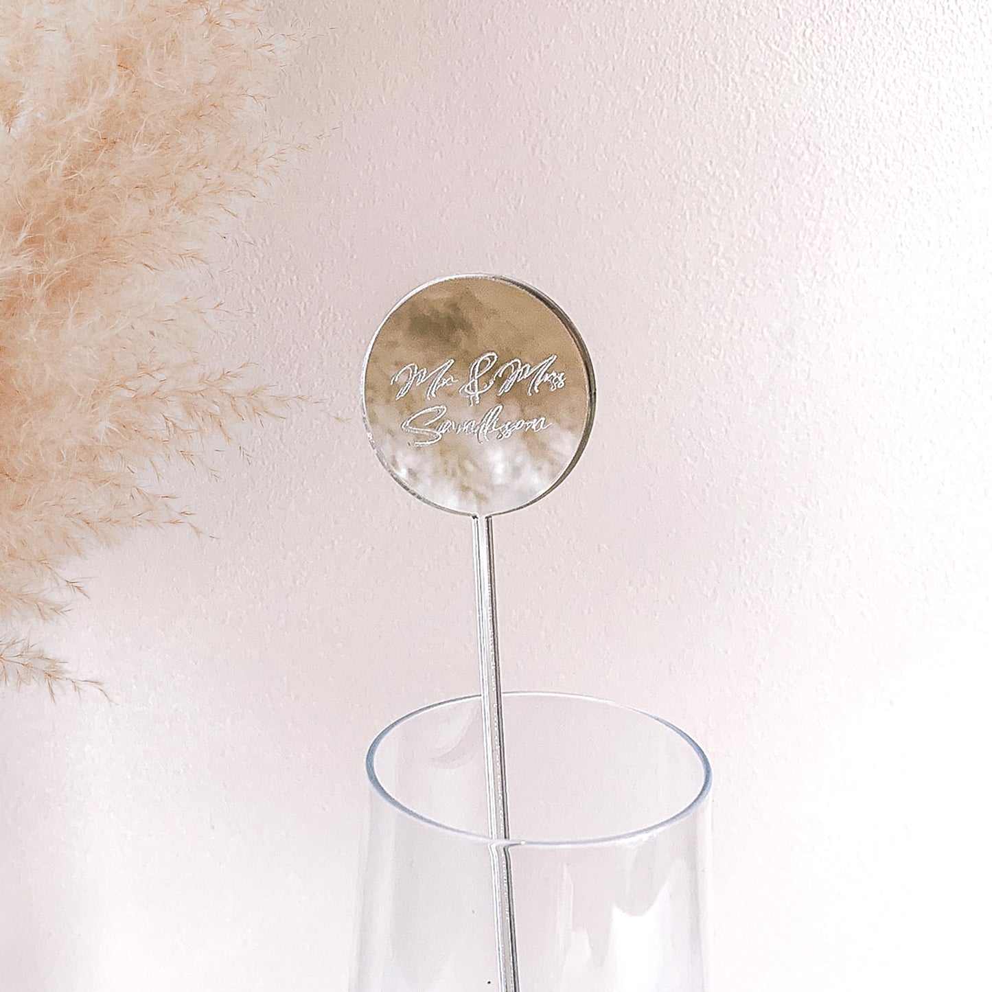 Silver cocktail stirrers (set of 10)