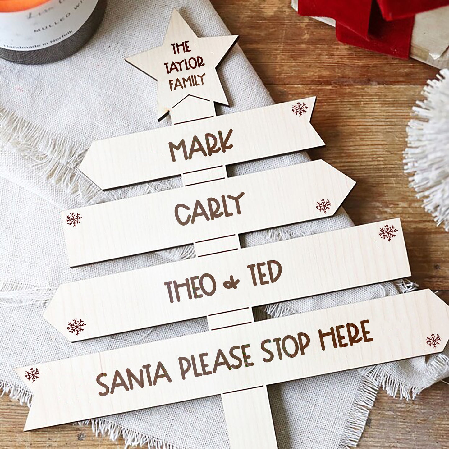 Santa Please Stop Here Sign