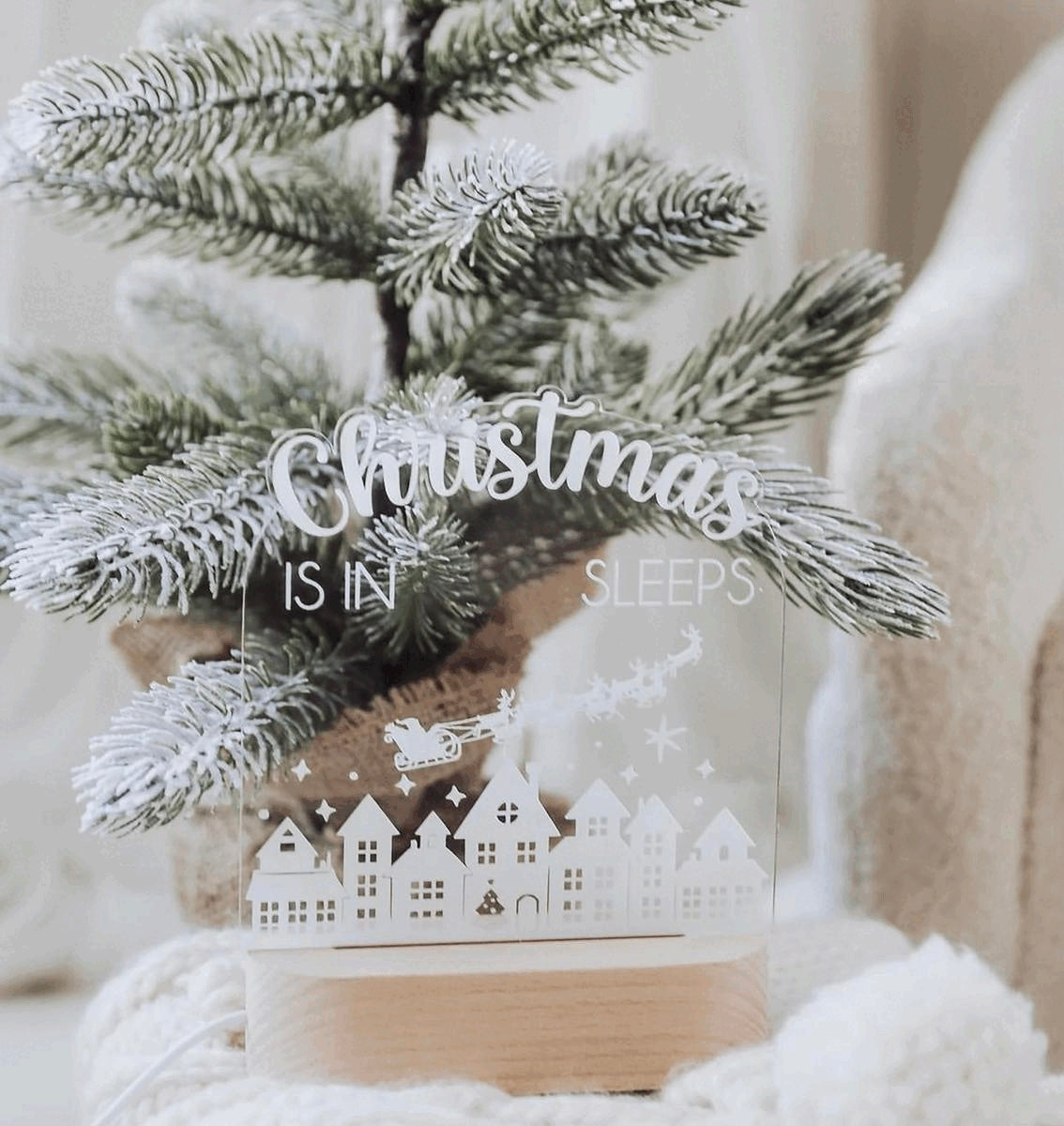 Christmas countdown light